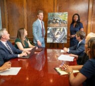 Georgia personal injury attorneys meeting to discuss a car accident case and fight for their client.
