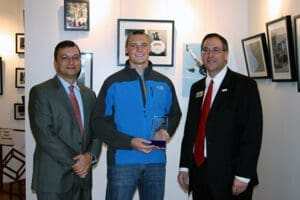 Attorney and client meet to discuss personal injury case at welcoming law office