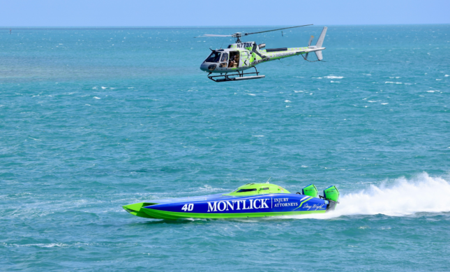 Montlick Injury Attorneys P1 Offshore Powerboat wins the first race of the 2024 season
