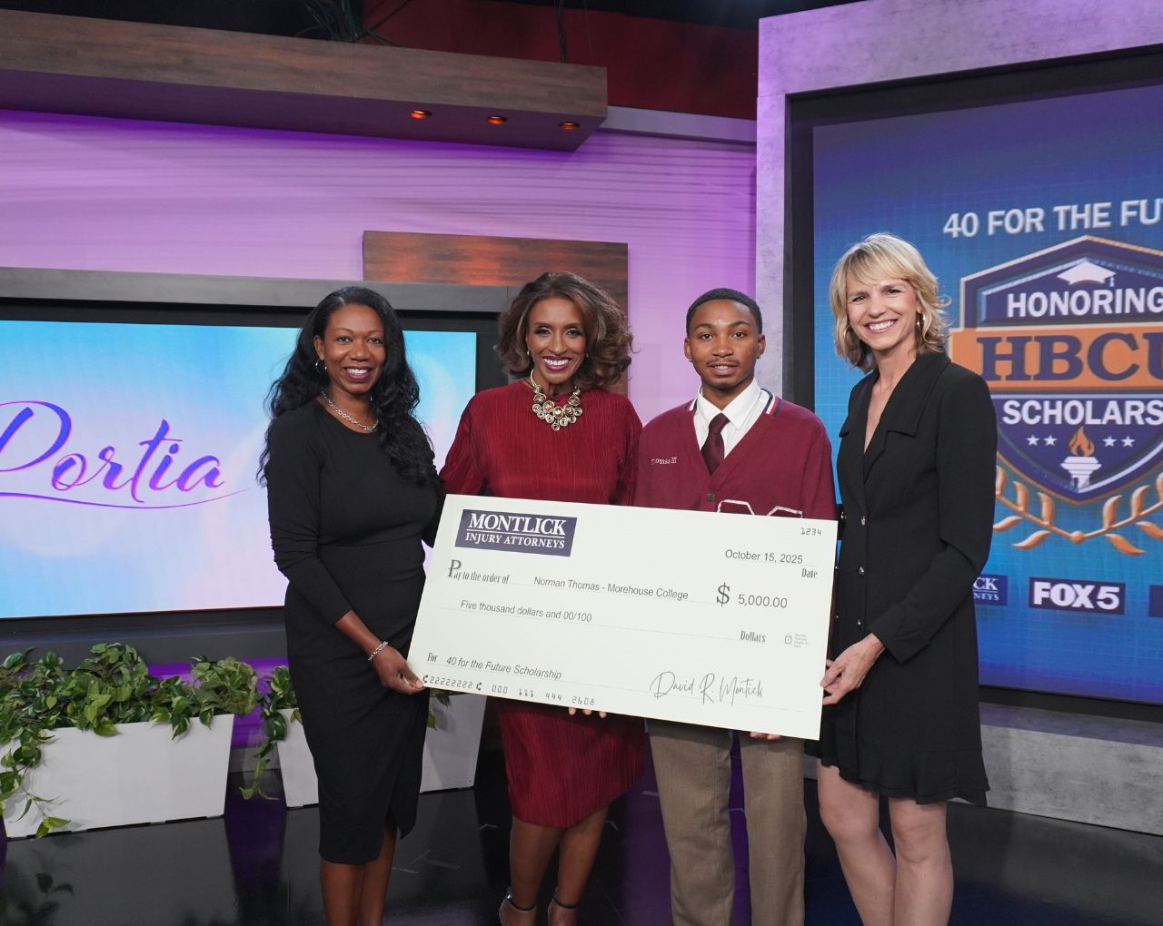 Norman Thomas HBCU scholarship finalist